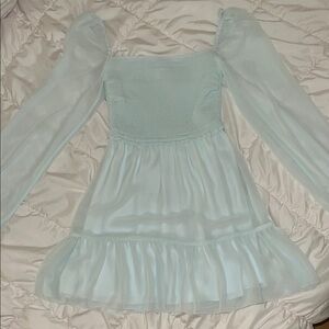 Aritzia/Wilfred light blue dress